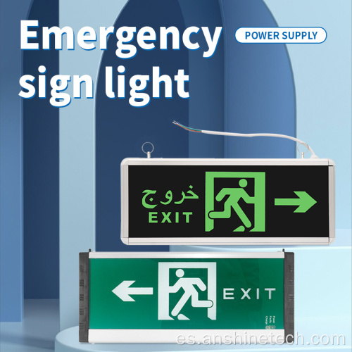 Luz indicadora de seguridad de emergencia fabricada en aleación de aluminio.